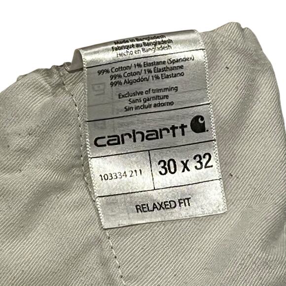Vintage Carhartt Cropped Double Knee Carpenter Work Pants Size 30 x 32 - Picture 9 of 9